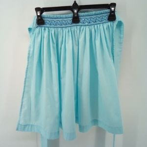 Nancy Anne Apron Fashions Hand Smocked Sky Half Blue Apron Waist Tie One Size